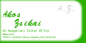 akos zsikai business card